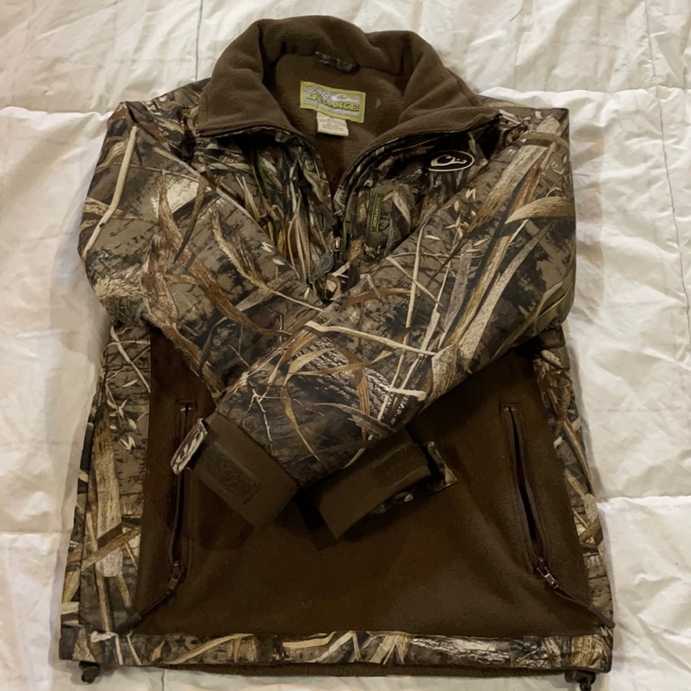 Lady drake waterfowl pullover heavy jacket 1/4 zip